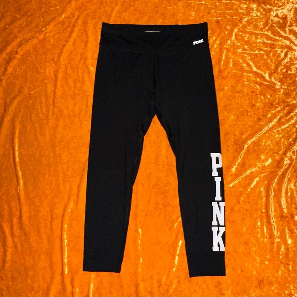 victorias secret vs pink black and white ultimate legging size M